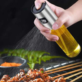 100ml Oil Spray Bottle – Stainless Steel & Glass Olive Oil Mister