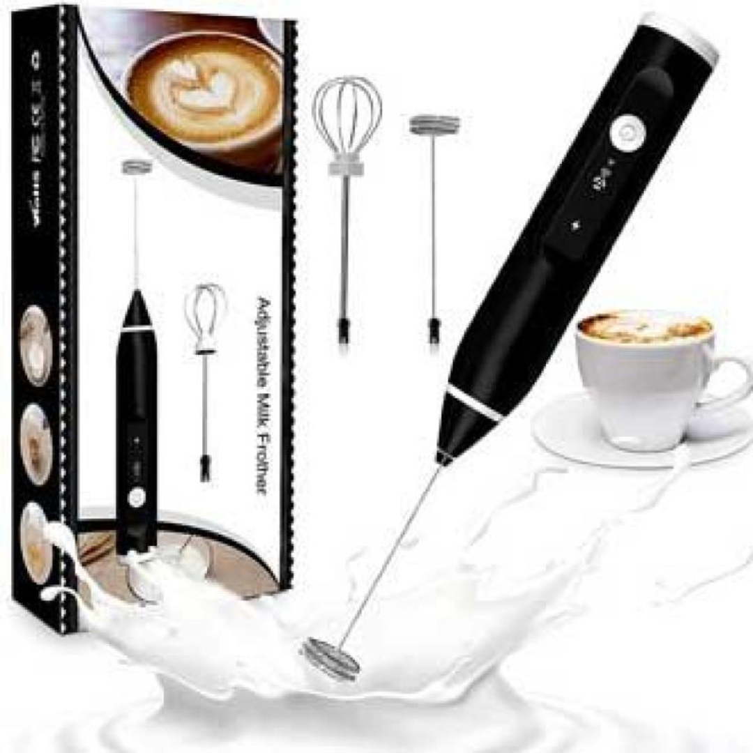 2 in 1 Electric Rechargeable Coffee Beater and Milk Frother-copy