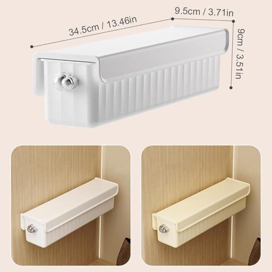 Wall Mounted Sock Storage Box with Drawer Compact Wardrobe