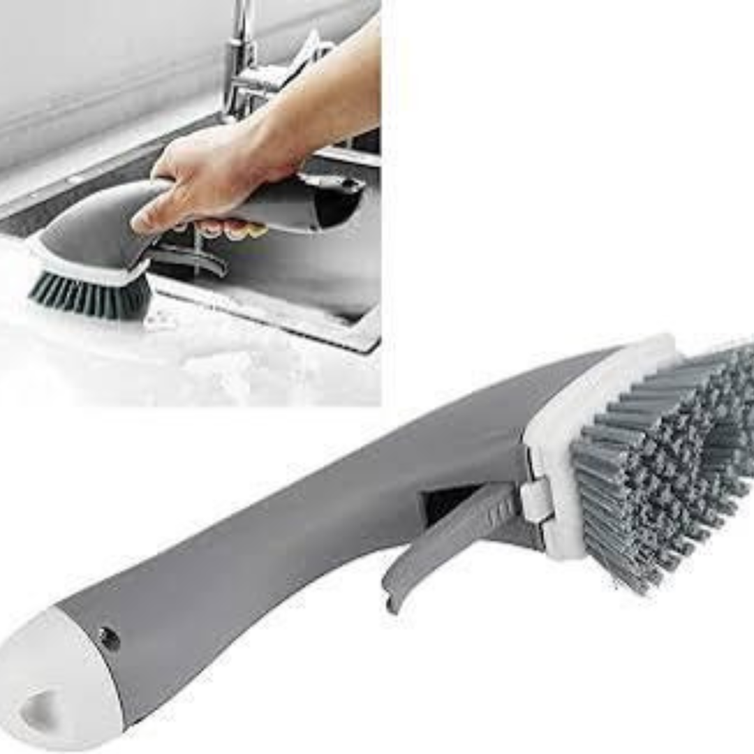 Soap Dispenser Brush Long Handle Kitchen Washing Tool for Pot Sink Dish Washing