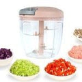 5 Blades Manual Vegetable Chopper Cutter Hand Pull Food
