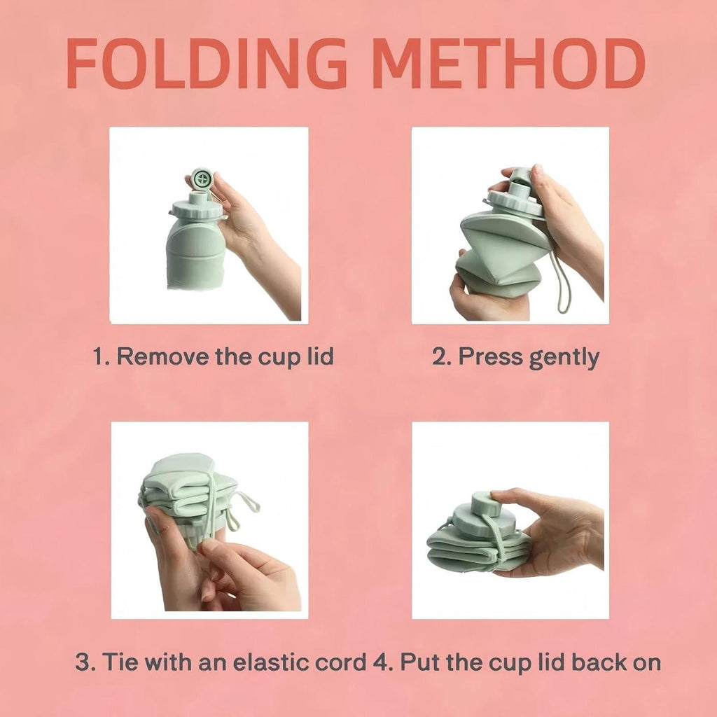 Collapsible Water Bottle Silicone Foldable Water