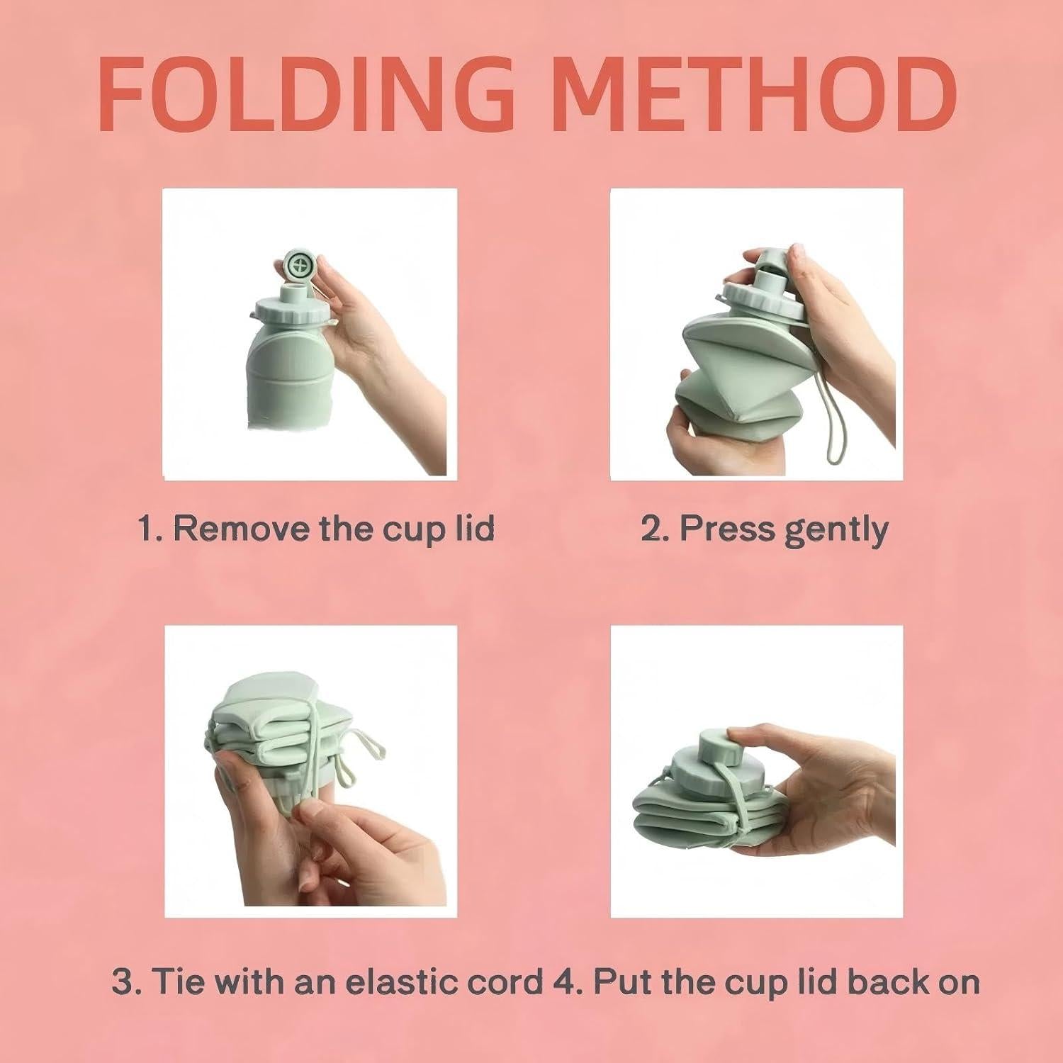 Collapsible Water Bottle Silicone Foldable Water