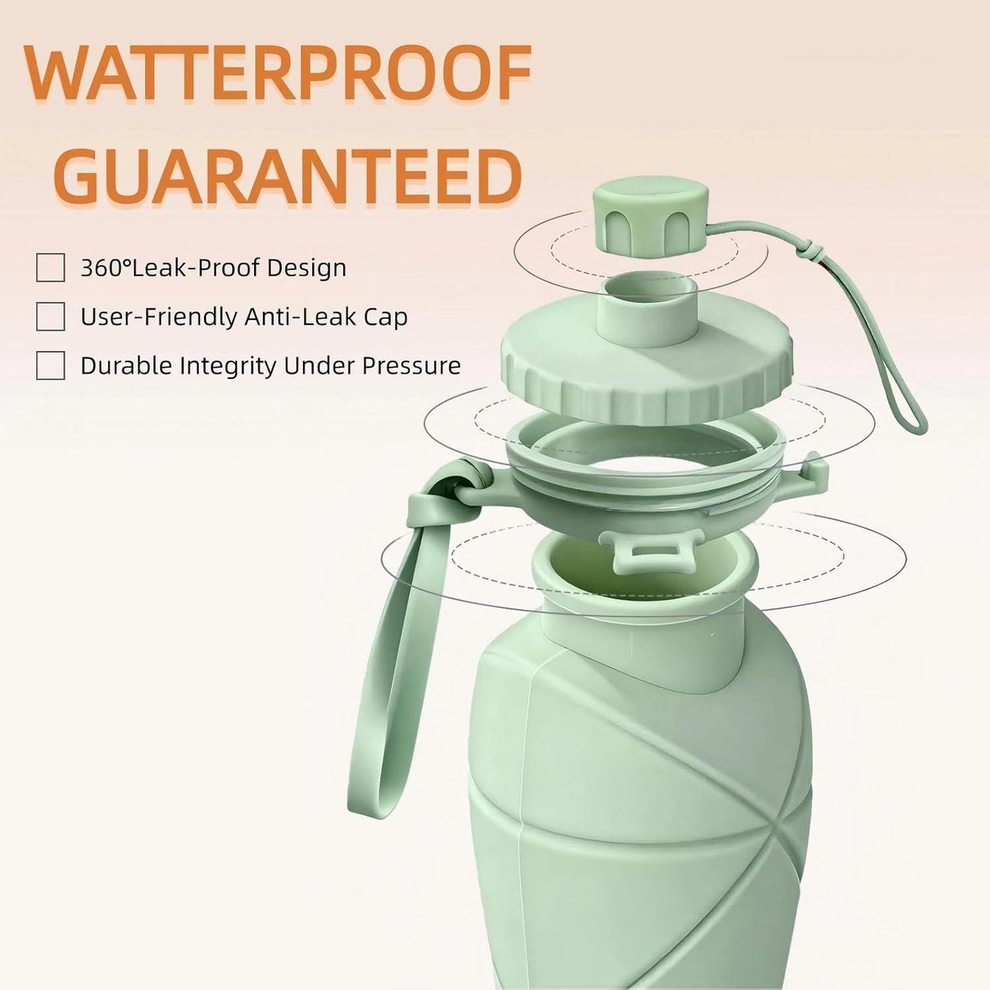 Collapsible Water Bottle Silicone Foldable Water