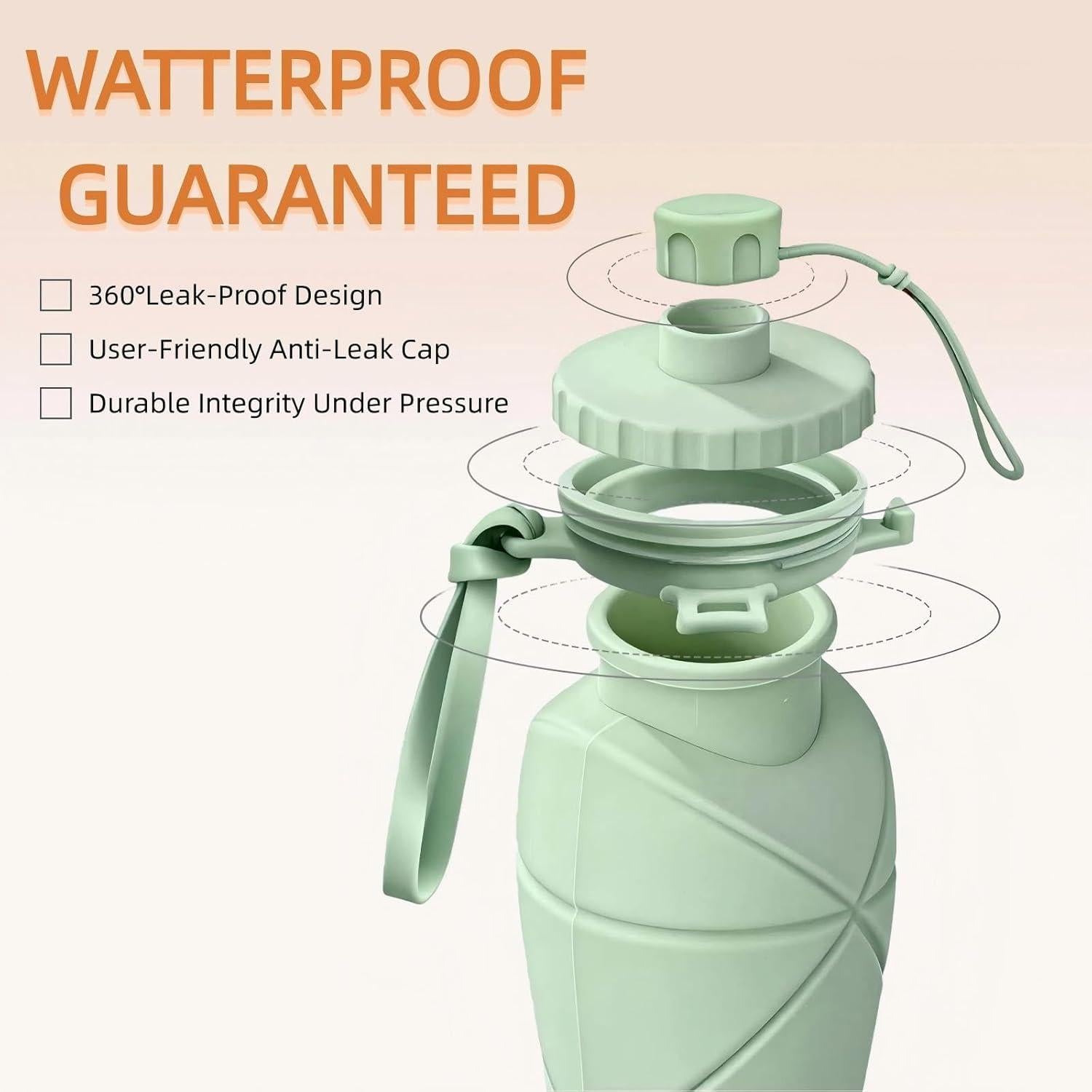Collapsible Water Bottle Silicone Foldable Water