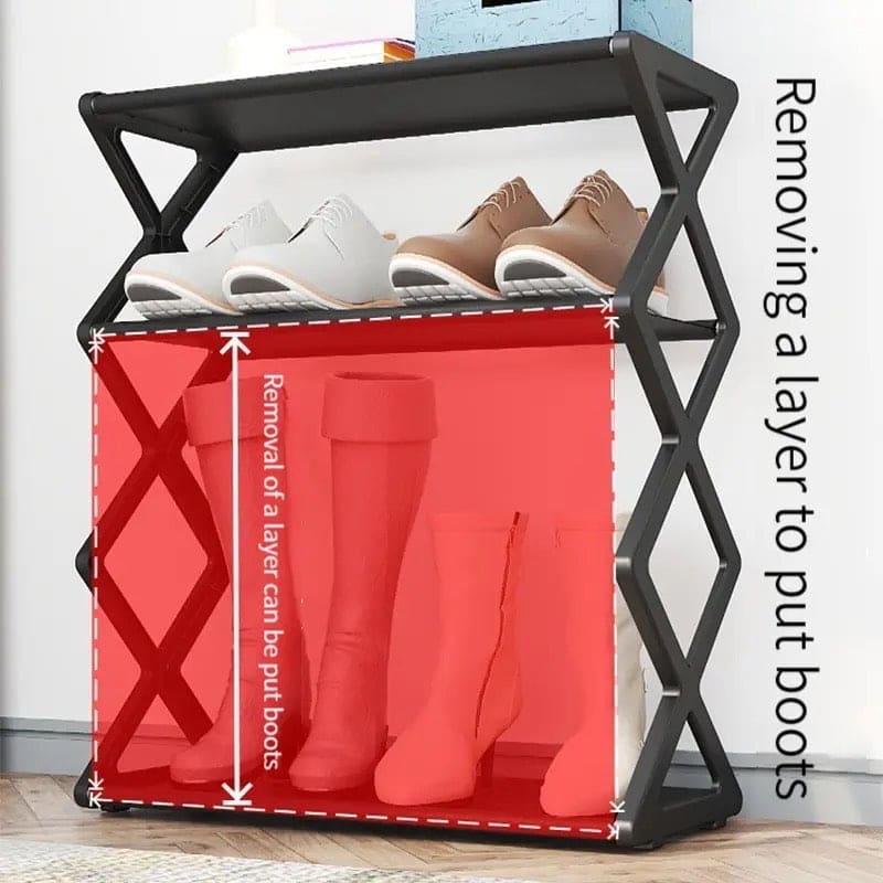 Multi functional Assembly Shoe Cabinet Dust proof Storage Rack