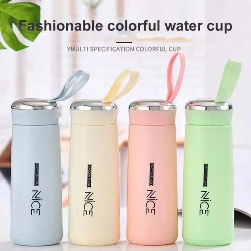 Girls Fashion | 400ml Mini Flask Glass Water Bottle