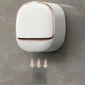 Self-Adhesive Wall-Mounted Luxury Soap Holder with Lid and Drainage Tray
