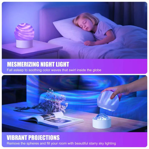 16 Colors RGB Night Light Projector | Bedroom Mood Lamp