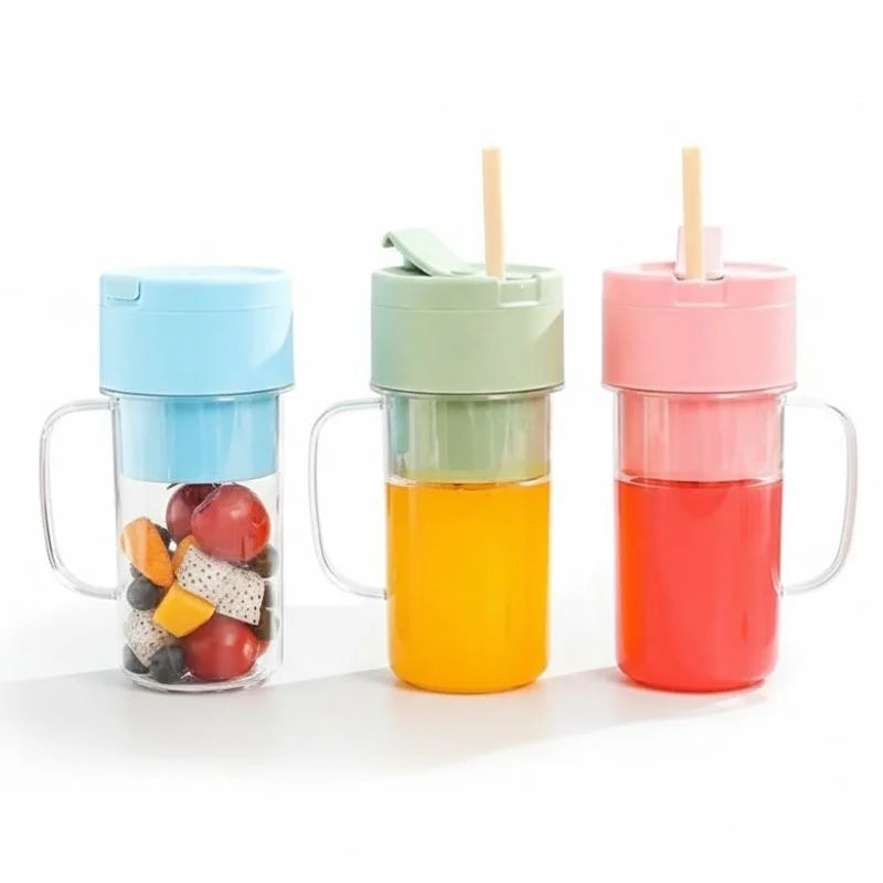 Crusher Juicer 2-in-1 Mini Portable Blender | USB Rechargeable | 6-Blade High-Speed Juicer