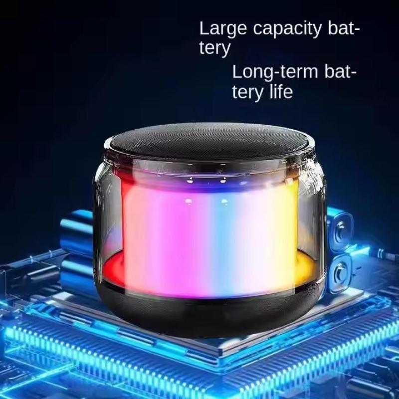 RGB LED Light Bluetooth Speaker Compact Wireless Speaker with Powerful Sound