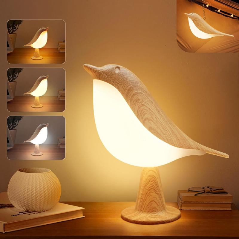 Bird Cordless Table Lamp With 3 Color Temperature Dimmer And Touch Sensor