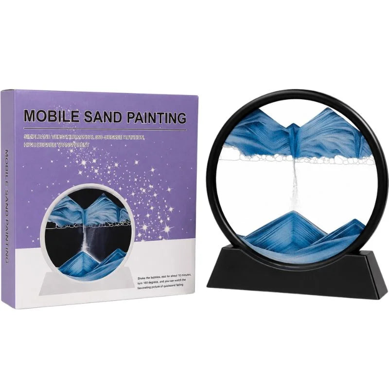 3D Dynamic Deep Sea Sandscape with Display Stand | Random Color
