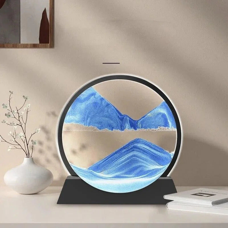 3D Dynamic Deep Sea Sandscape with Display Stand | Random Color
