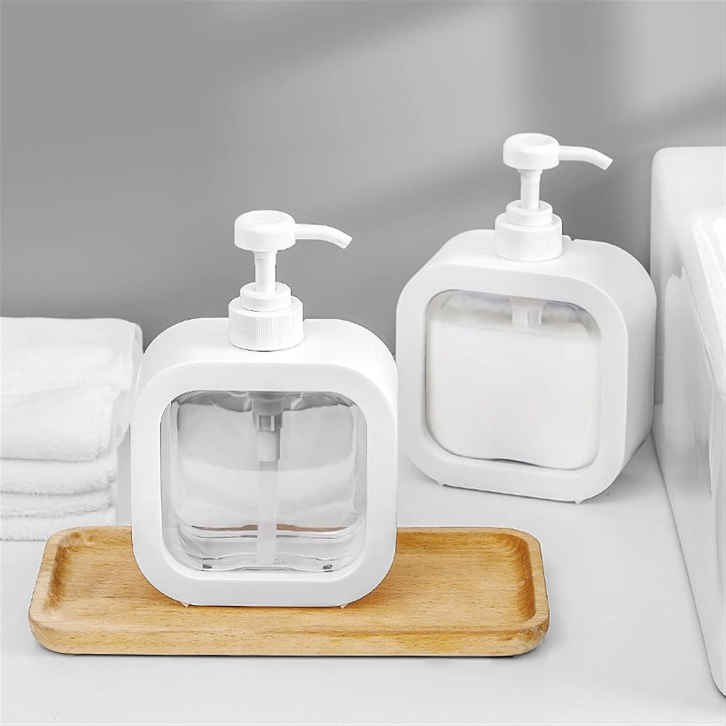 300ml 500ml Clear Pump Bottle for Kitchen Bathroom Shower Lotion Shampoo