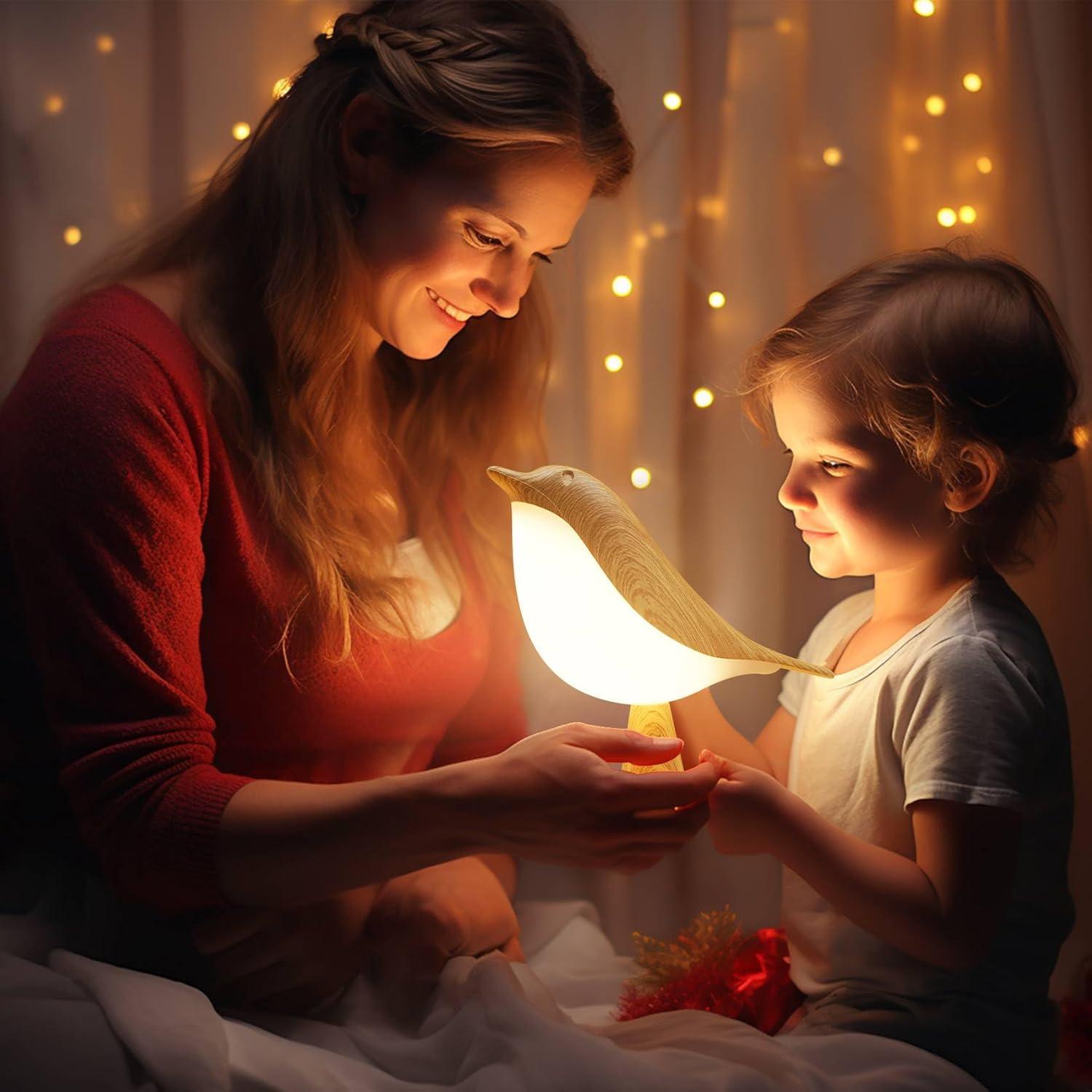 Bird Cordless Table Lamp With 3 Color Temperature Dimmer And Touch Sensor
