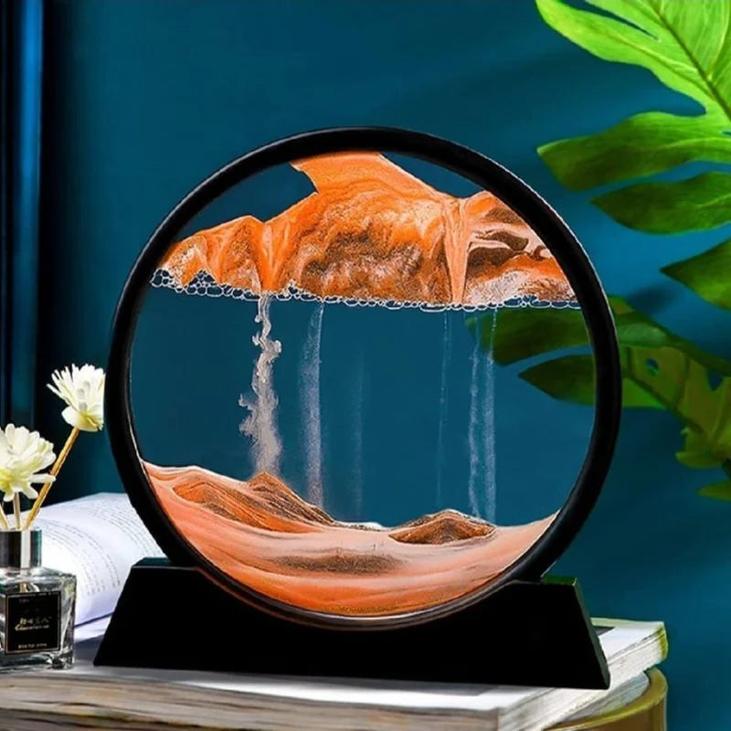 3D Dynamic Deep Sea Sandscape with Display Stand | Random Color