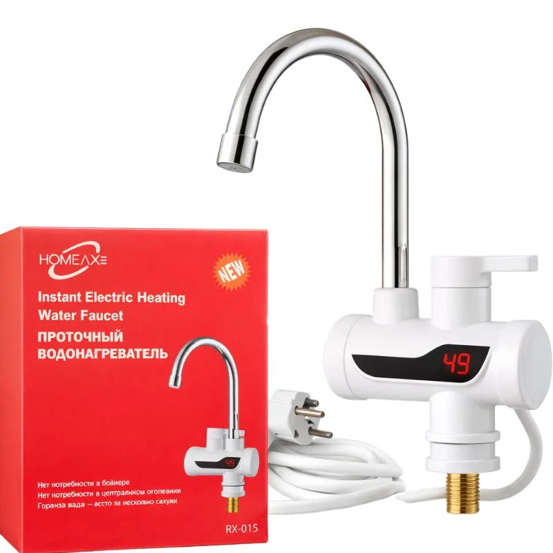 Electric Instant Heating Faucet | Digital Temperature Display | Plastic handle