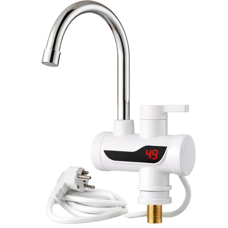Electric Instant Heating Faucet | Digital Temperature Display | Plastic handle